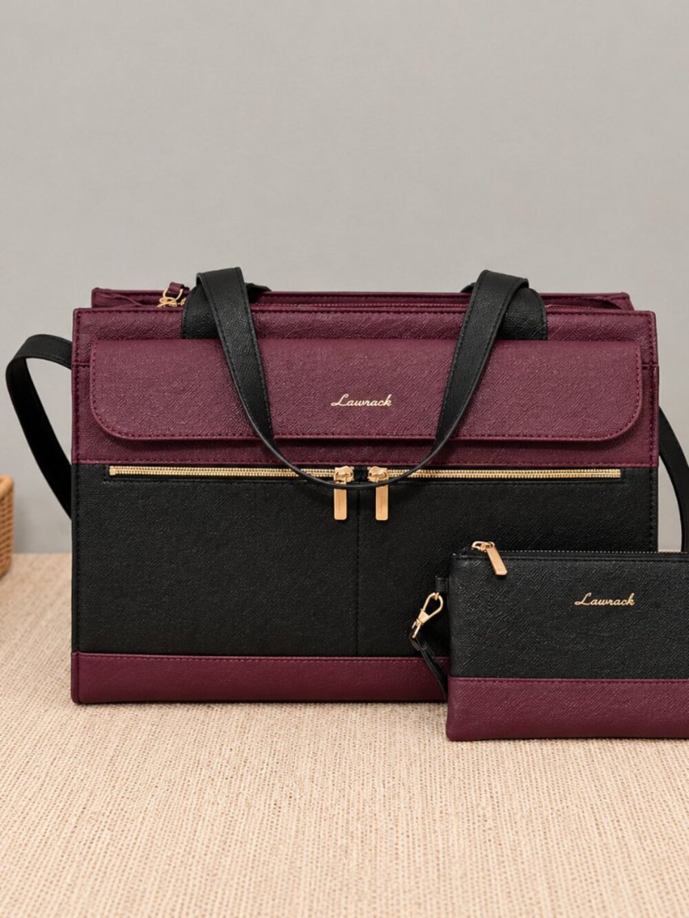 LOVEVOOK Women’s 15.6" Laptop Tote Bag – Professional Work Shoulder Bag